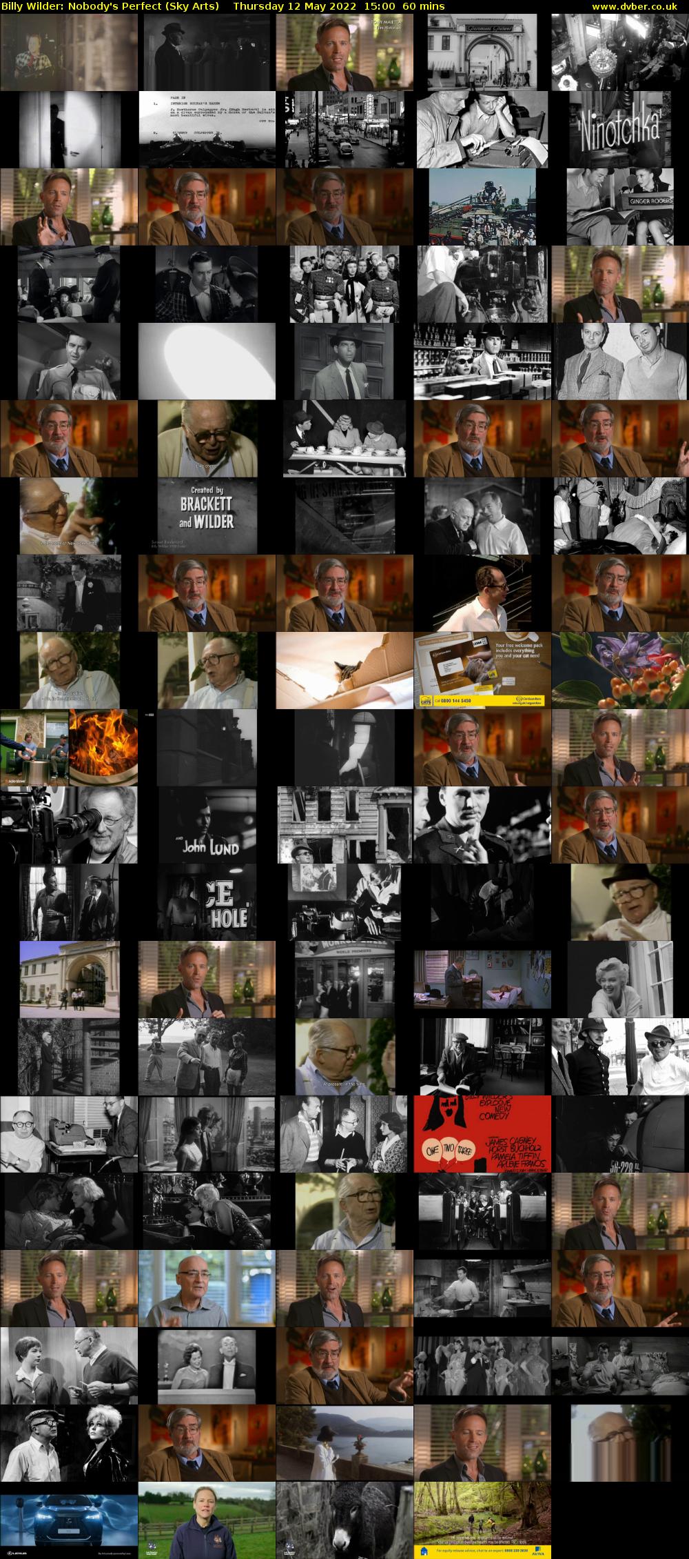 Billy Wilder: Nobody's Perfect (Sky Arts) Thursday 12 May 2022 15:00 - 16:00