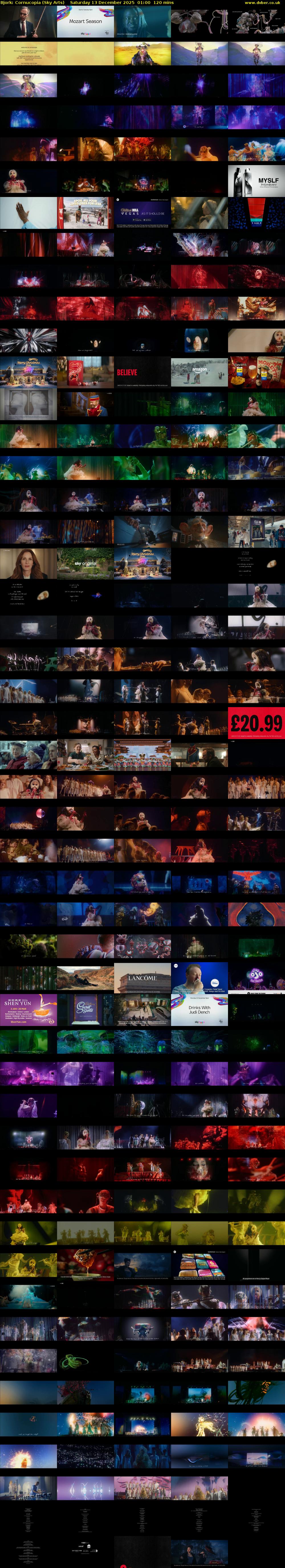 Bjork: Cornucopia (Sky Arts) Saturday 13 December 2025 01:00 - 03:00