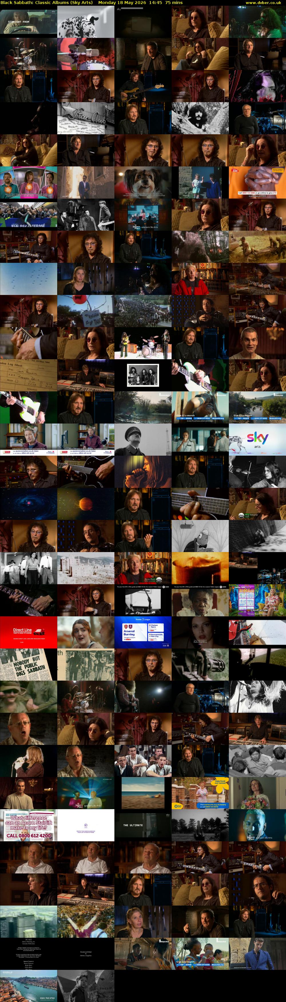 Black Sabbath: Classic Albums (Sky Arts) Monday 18 May 2026 14:45 - 16:00