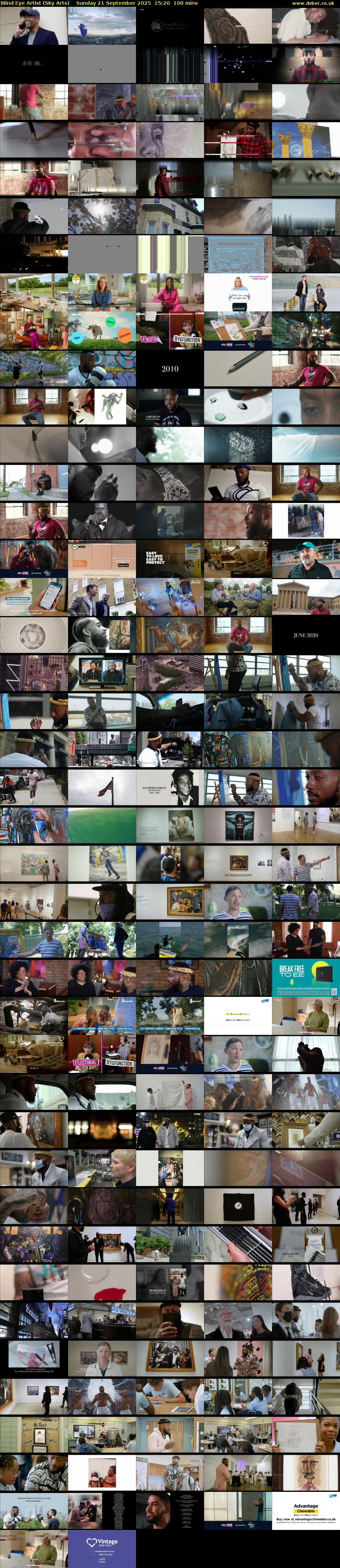 Blind Eye Artist (Sky Arts) Sunday 21 September 2025 15:20 - 17:00