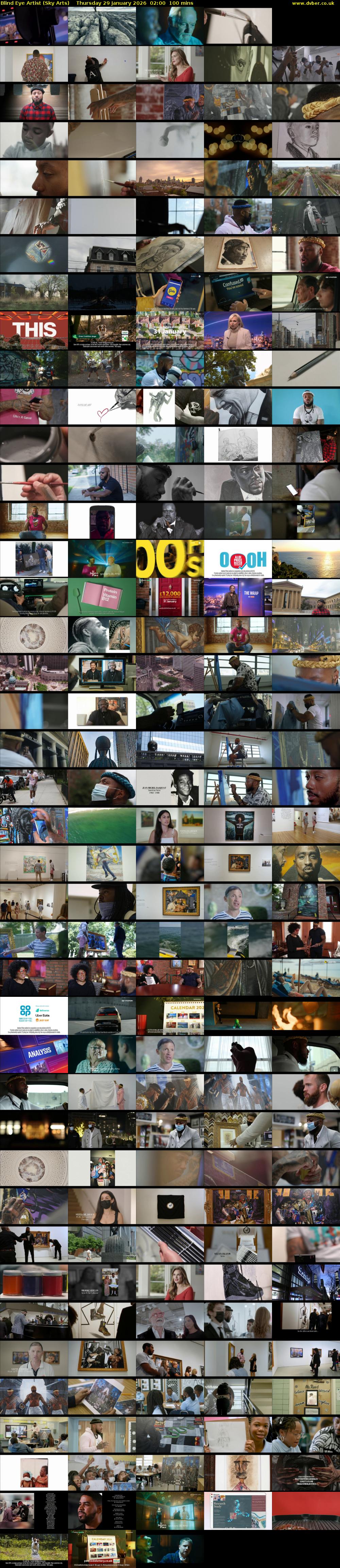 Blind Eye Artist (Sky Arts) Thursday 29 January 2026 02:00 - 03:40