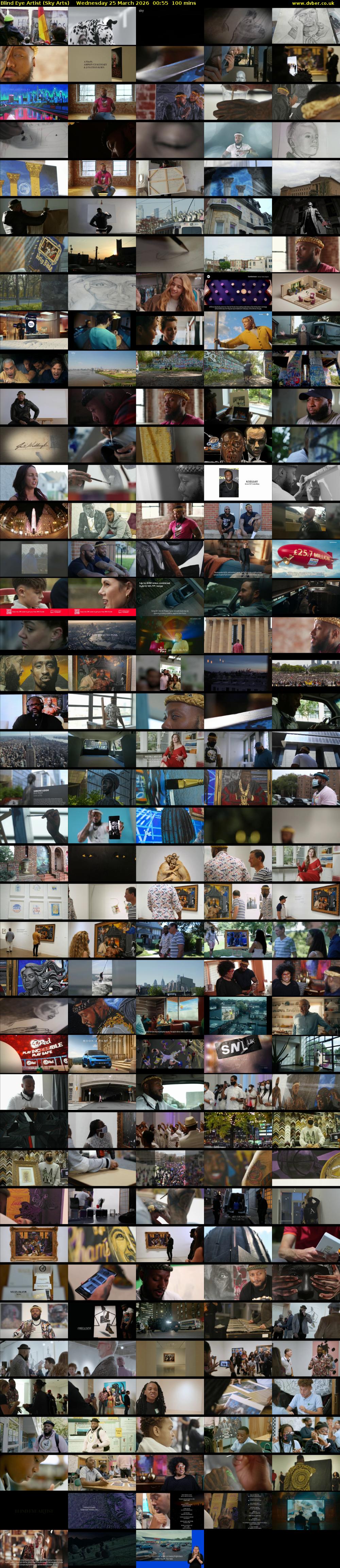 Blind Eye Artist (Sky Arts) Wednesday 25 March 2026 00:55 - 02:35