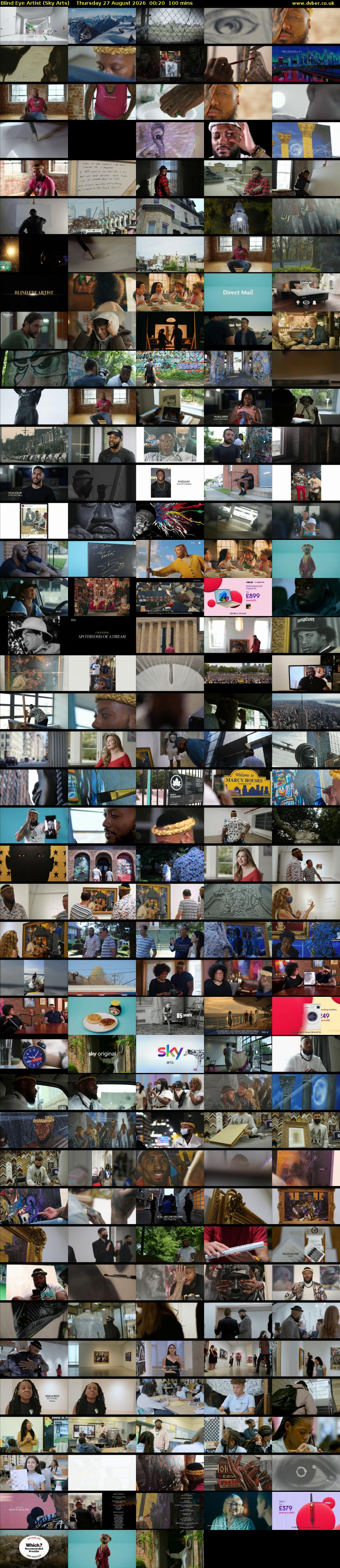 Blind Eye Artist (Sky Arts) Thursday 27 August 2026 00:20 - 02:00