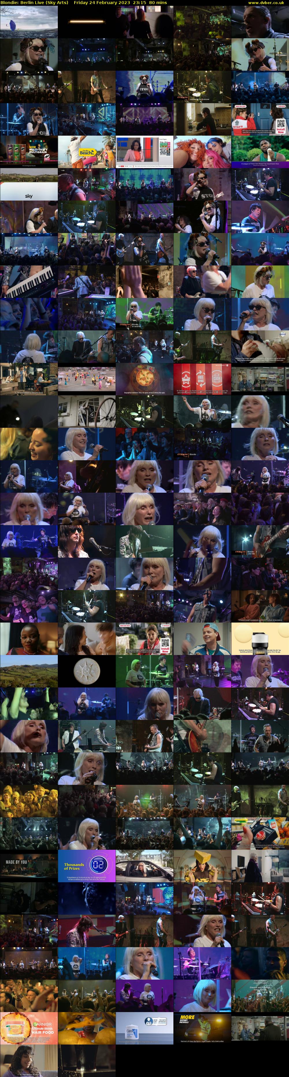 Blondie: Berlin Live (Sky Arts) Friday 24 February 2023 23:15 - 00:35