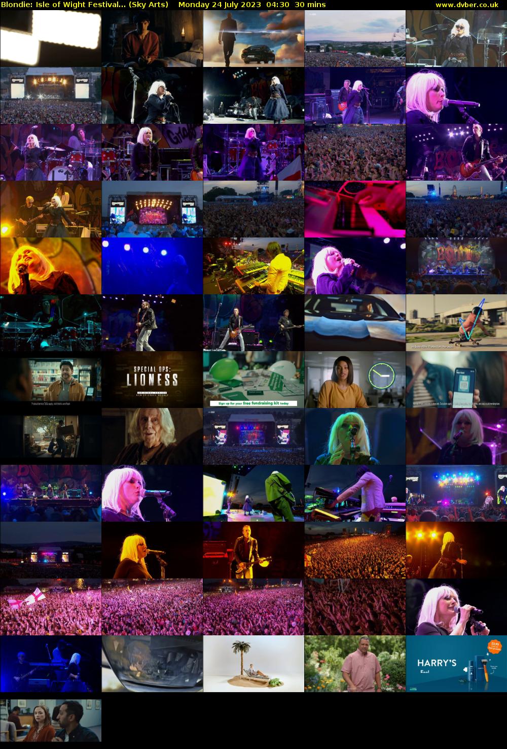 Blondie: Isle of Wight Festival... (Sky Arts) Monday 24 July 2023 04:30 - 05:00