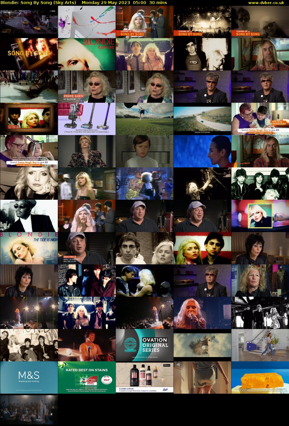 Blondie: Song By Song (Sky Arts) Monday 29 May 2023 05:00 - 05:30