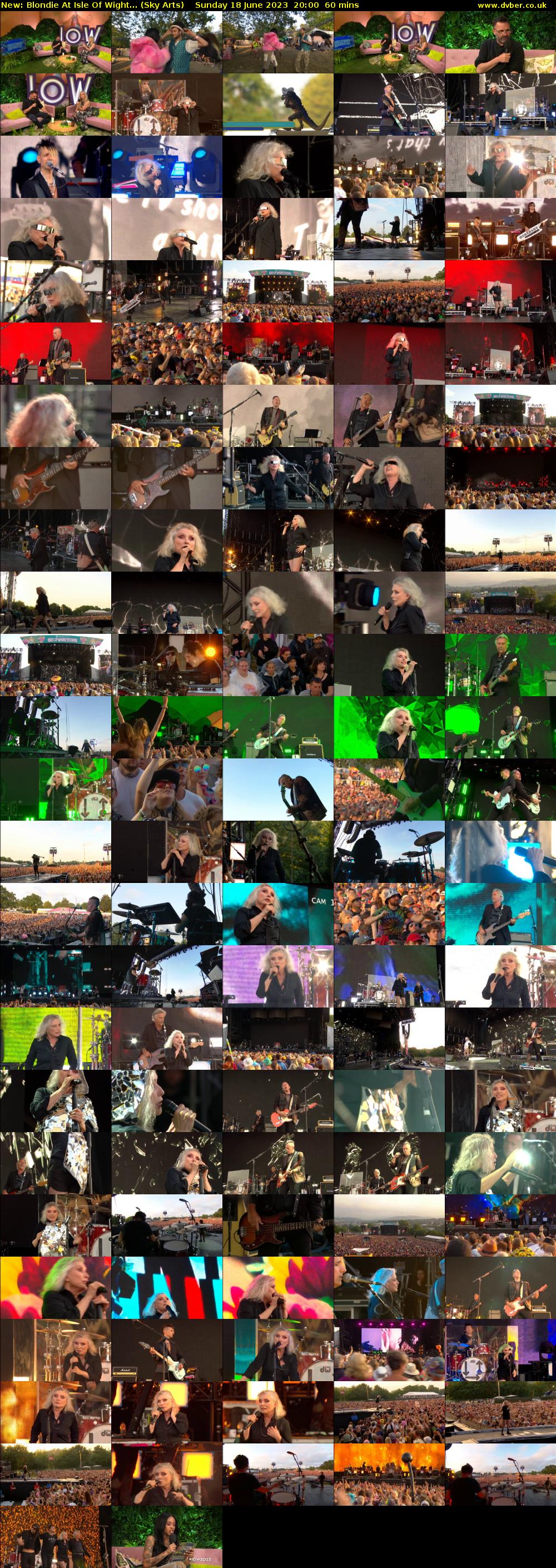 Blondie At Isle Of Wight... (Sky Arts) Sunday 18 June 2023 20:00 - 21:00