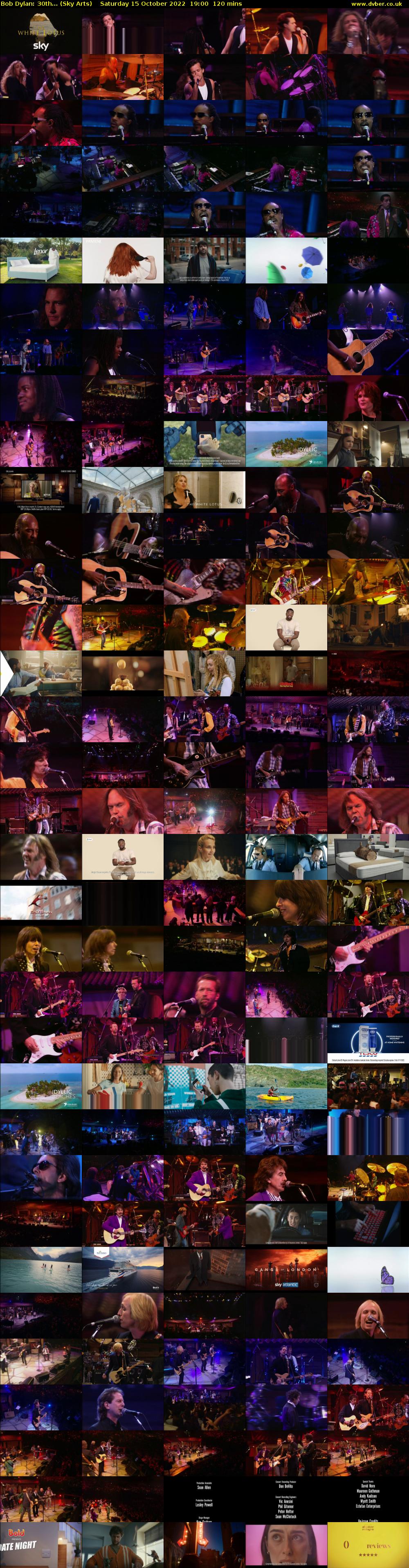 Bob Dylan: 30th... (Sky Arts) Saturday 15 October 2022 19:00 - 21:00