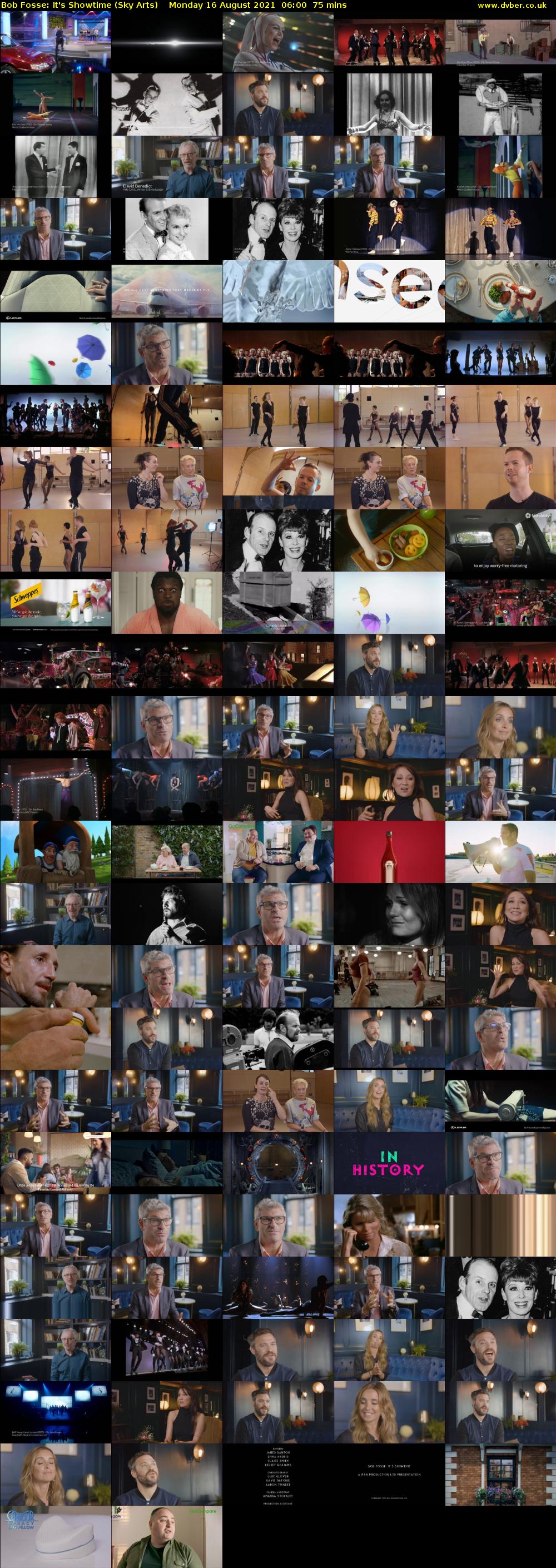 Bob Fosse: It's Showtime (Sky Arts) Monday 16 August 2021 06:00 - 07:15