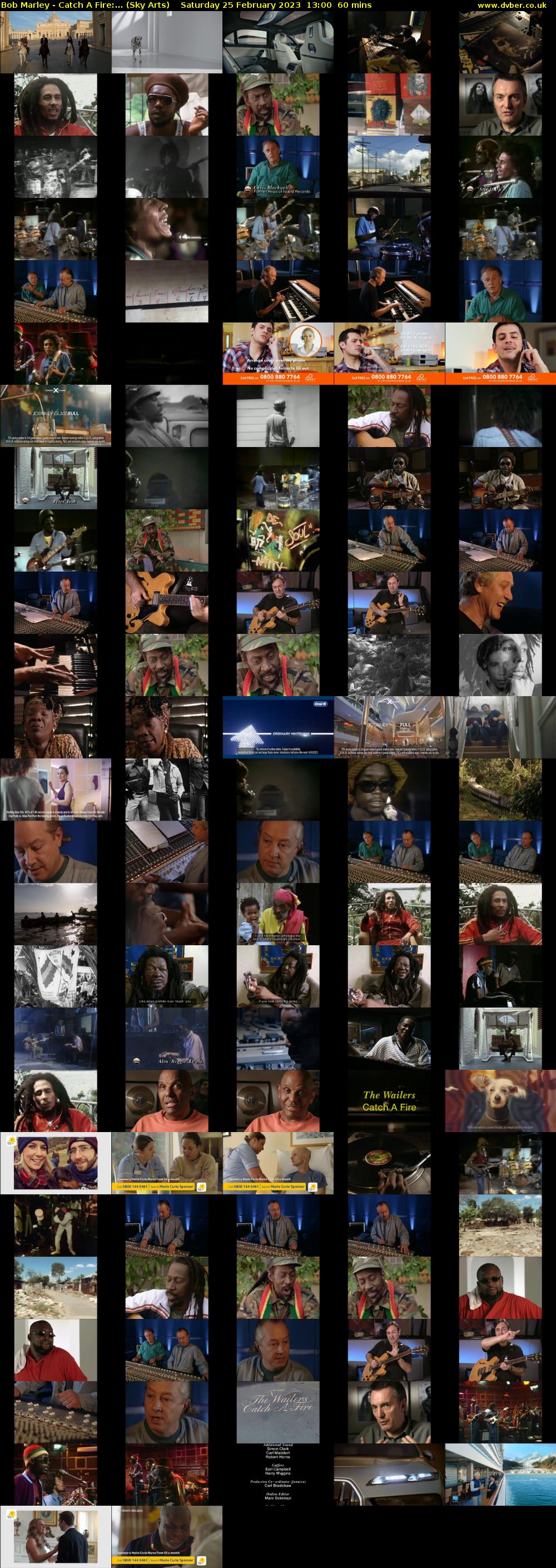 Bob Marley - Catch A Fire:... (Sky Arts) Saturday 25 February 2023 13:00 - 14:00