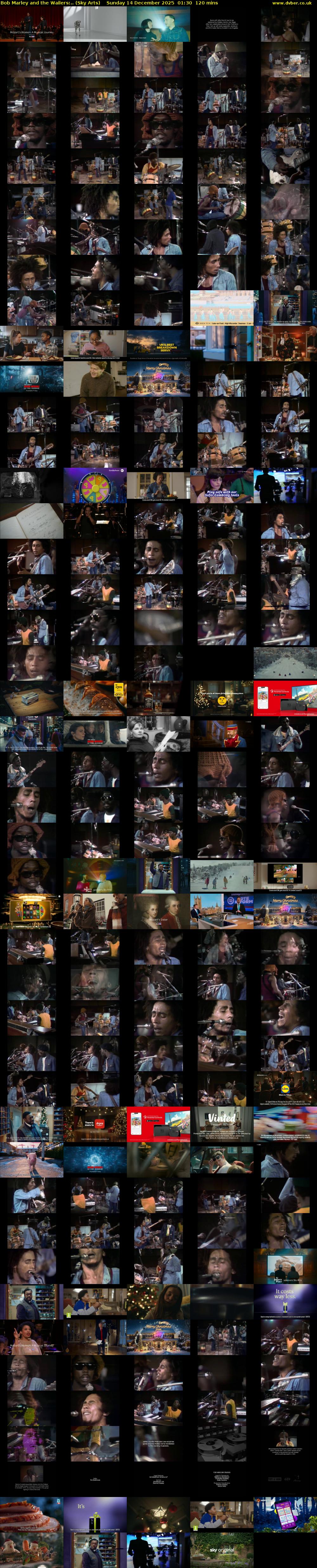 Bob Marley and the Wailers:.. (Sky Arts) Sunday 14 December 2025 01:30 - 03:30
