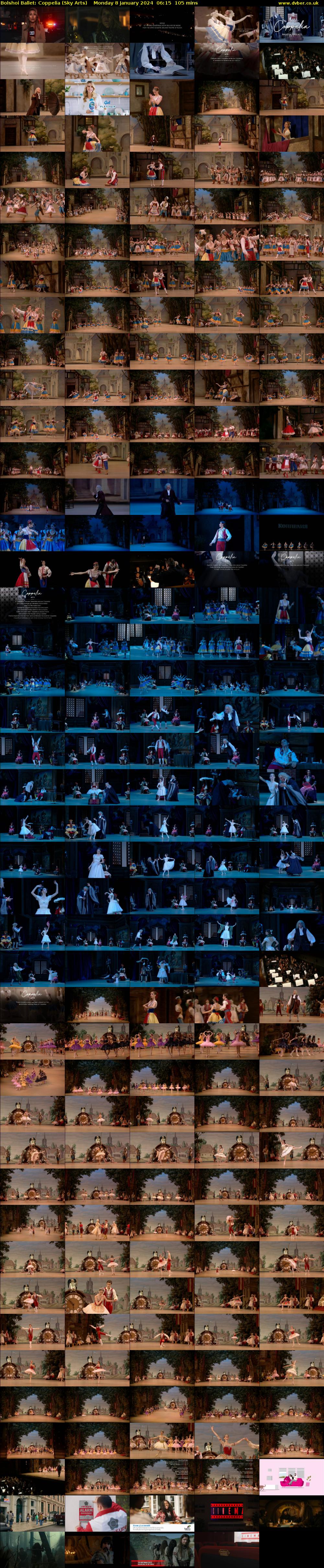 Bolshoi Ballet: Coppelia (Sky Arts) Monday 8 January 2024 06:15 - 08:00
