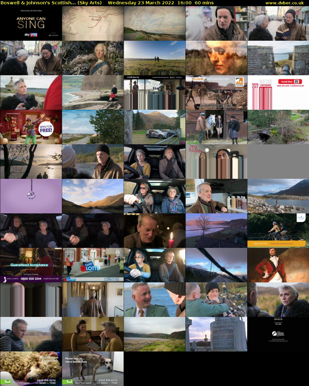 Boswell & Johnson's Scottish... (Sky Arts) Wednesday 23 March 2022 16:00 - 17:00