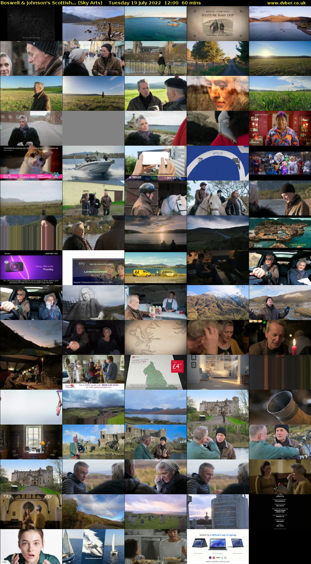 Boswell & Johnson's Scottish... (Sky Arts) Tuesday 19 July 2022 12:00 - 13:00