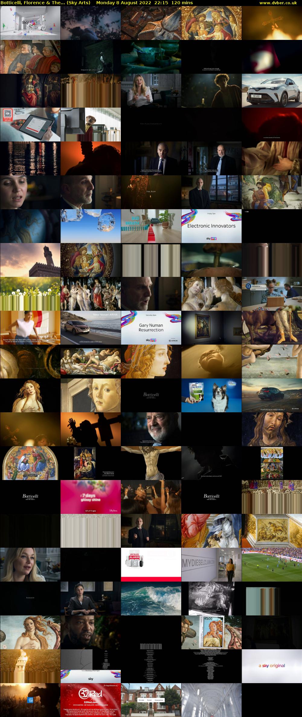Botticelli, Florence & The... (Sky Arts) Monday 8 August 2022 22:15 - 00:15