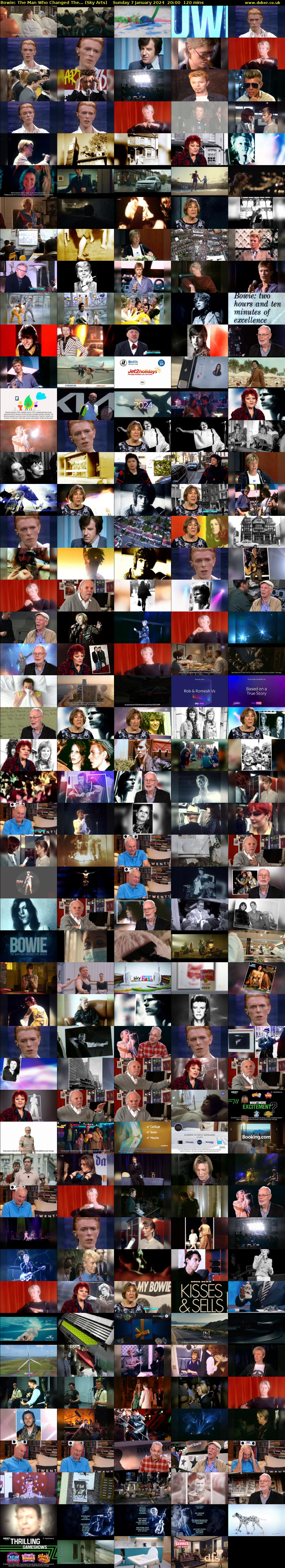 Bowie: The Man Who Changed The... (Sky Arts) Sunday 7 January 2024 20:00 - 22:00