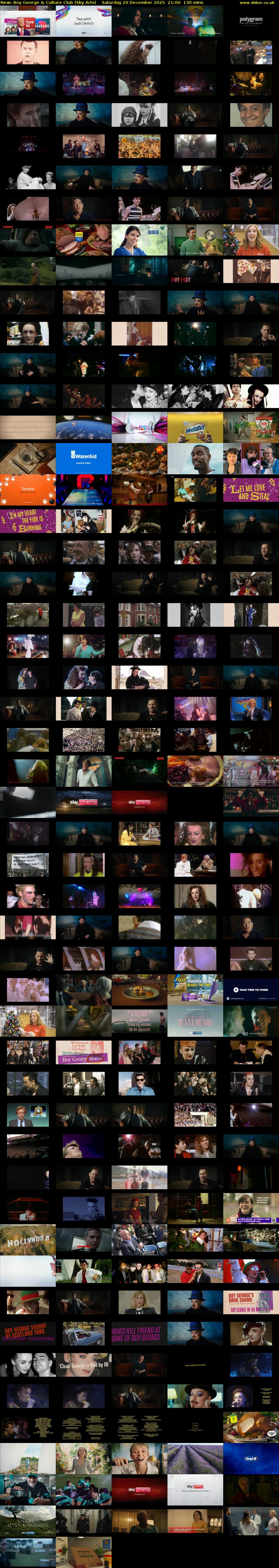 Boy George & Culture Club (Sky Arts) Saturday 20 December 2025 21:00 - 23:10