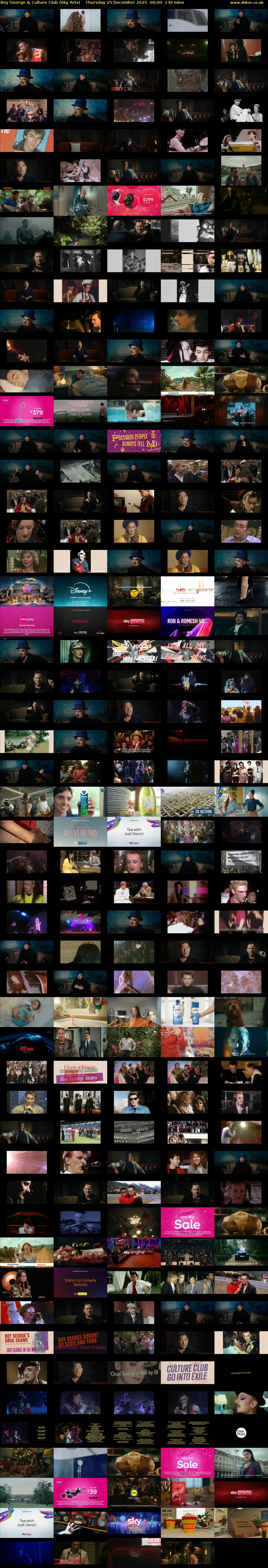 Boy George & Culture Club (Sky Arts) Thursday 25 December 2025 00:00 - 02:10