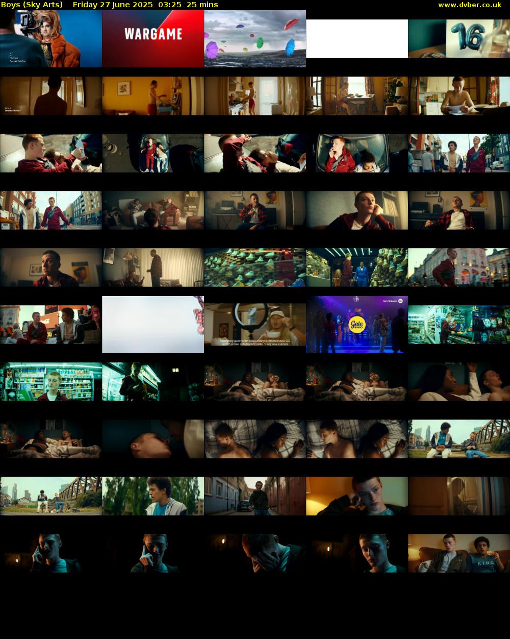 Boys (Sky Arts) Friday 27 June 2025 03:25 - 03:50