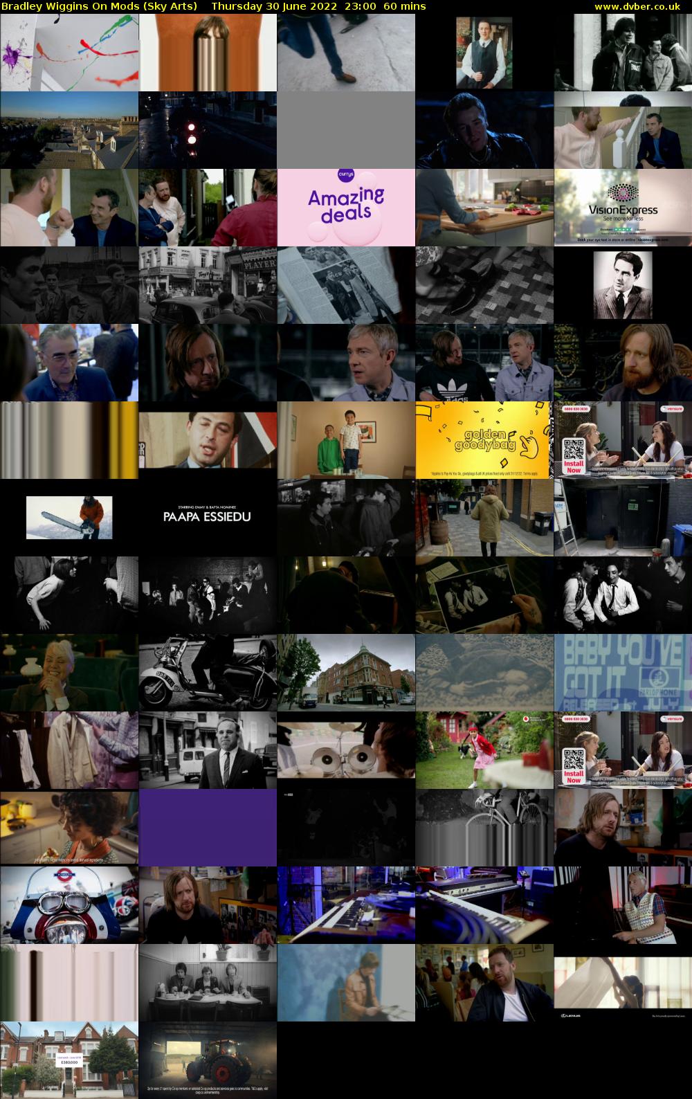 Bradley Wiggins On Mods (Sky Arts) Thursday 30 June 2022 23:00 - 00:00