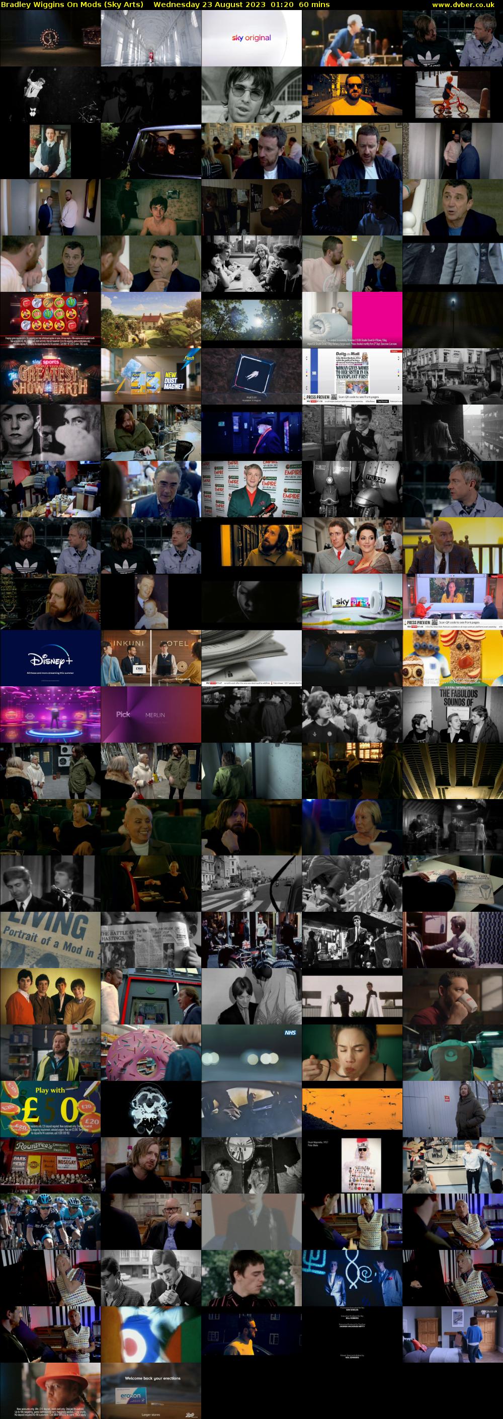 Bradley Wiggins On Mods (Sky Arts) Wednesday 23 August 2023 01:20 - 02:20