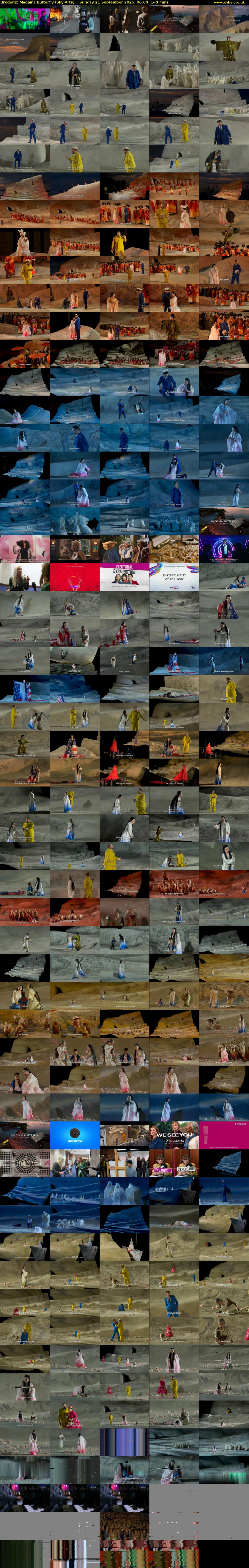 Bregenz: Madama Butterfly (Sky Arts) Sunday 21 September 2025 06:00 - 08:20