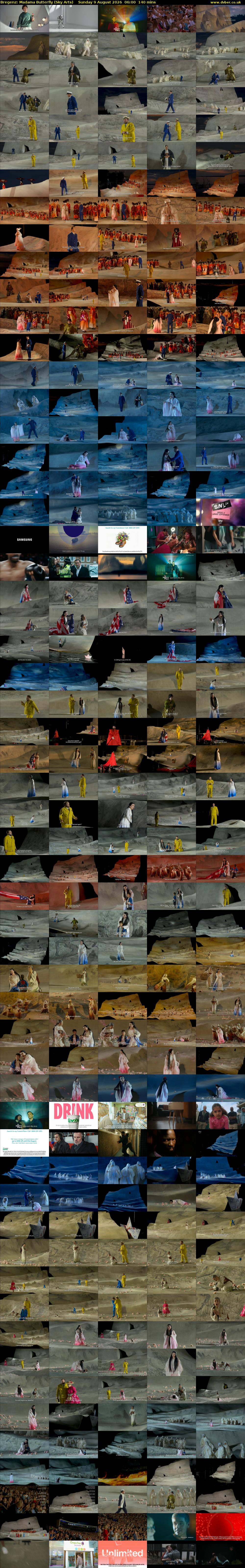 Bregenz: Madama Butterfly (Sky Arts) Sunday 9 August 2026 06:00 - 08:20