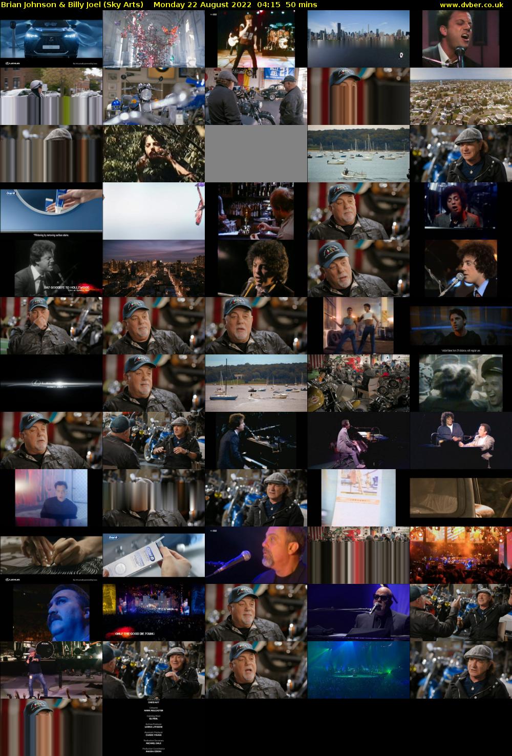 Brian Johnson & Billy Joel (Sky Arts) Monday 22 August 2022 04:15 - 05:05