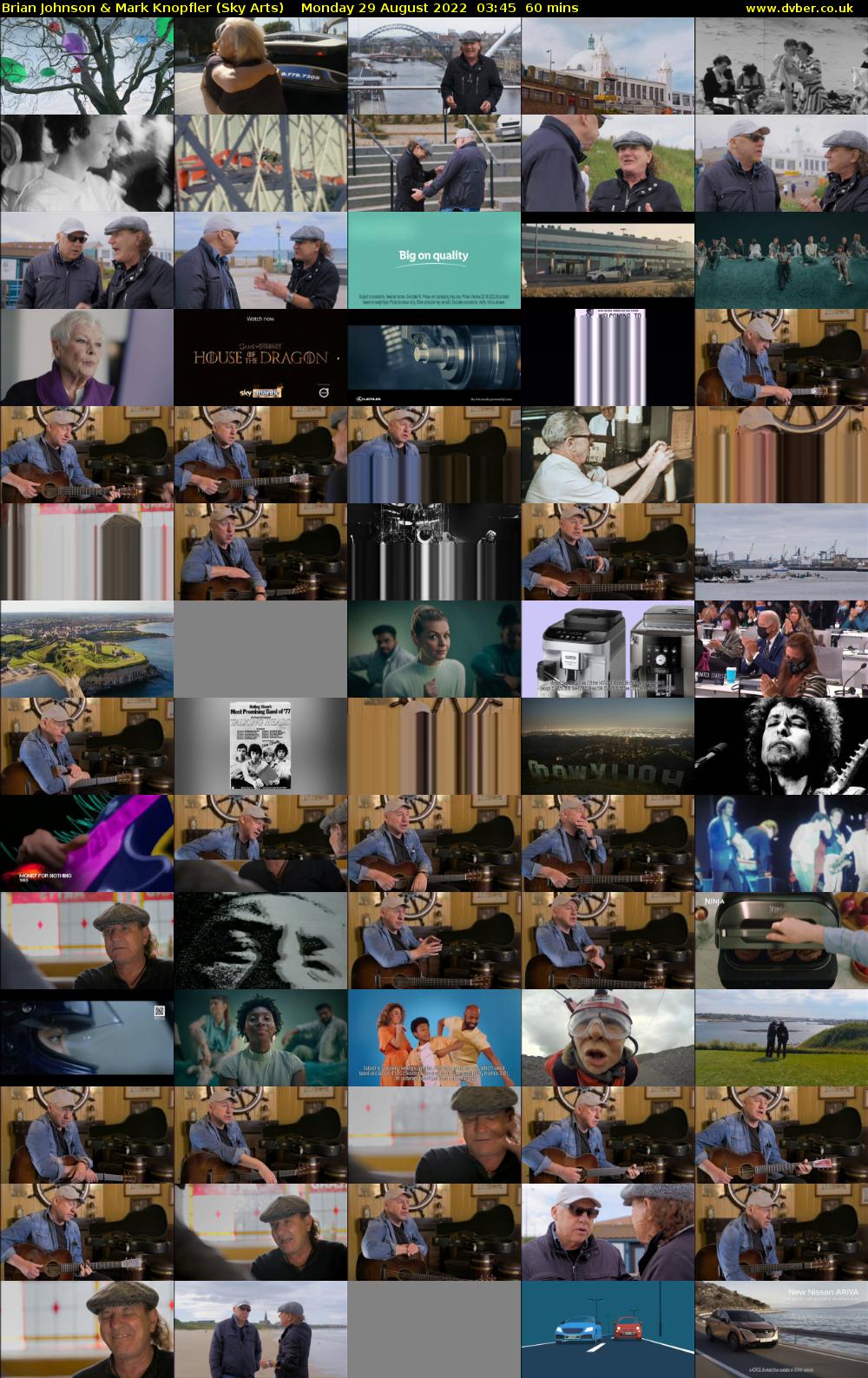 Brian Johnson & Mark Knopfler (Sky Arts) Monday 29 August 2022 03:45 - 04:45