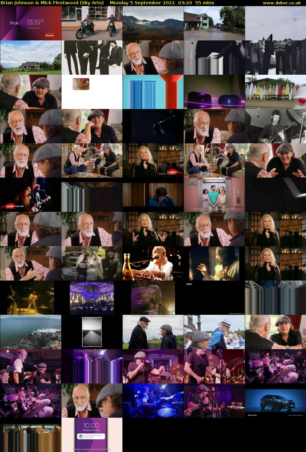 Brian Johnson & Mick Fleetwood (Sky Arts) Monday 5 September 2022 03:20 - 04:15