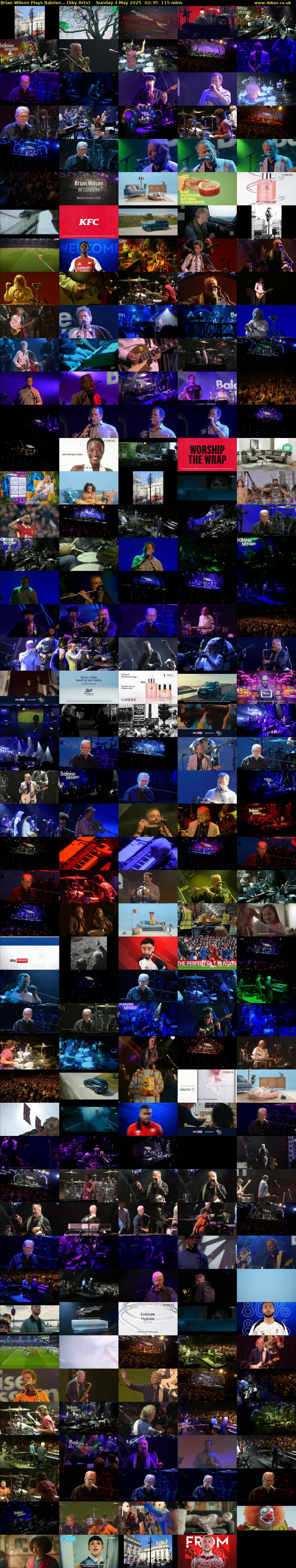 Brian Wilson Plays Baloise... (Sky Arts) Sunday 4 May 2025 02:35 - 04:30