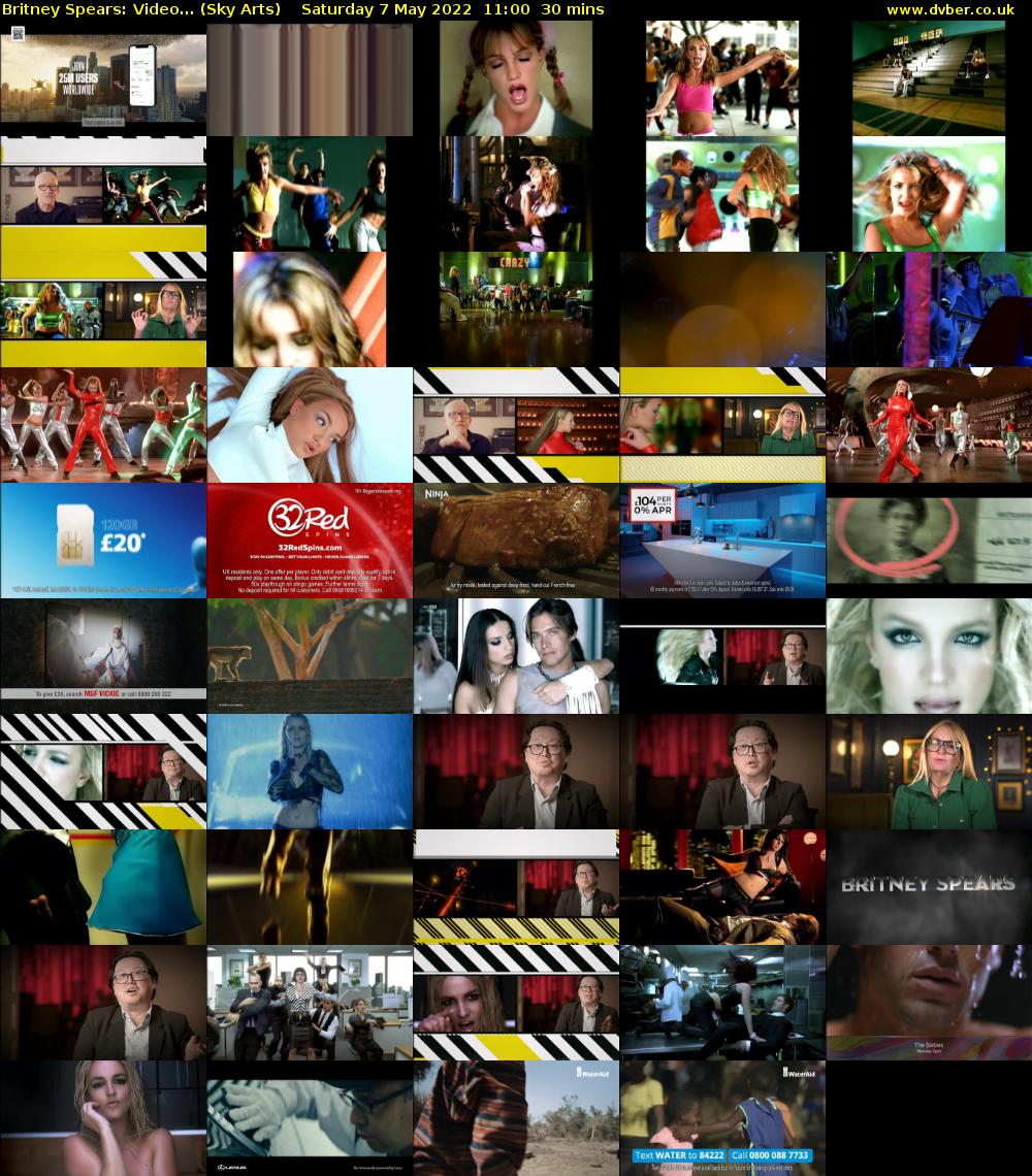 Britney Spears: Video... (Sky Arts) Saturday 7 May 2022 11:00 - 11:30