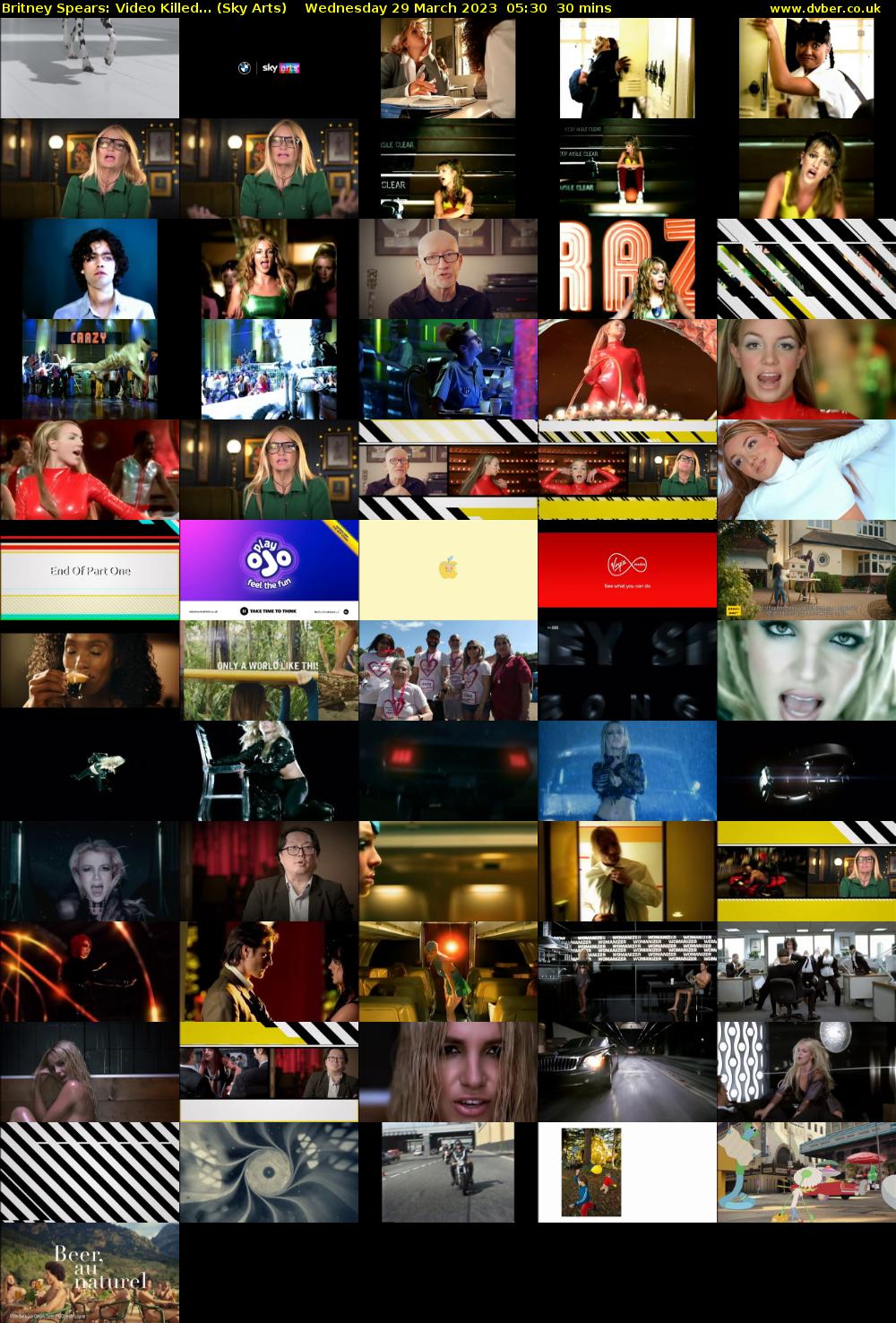 Britney Spears: Video Killed... (Sky Arts) Wednesday 29 March 2023 05:30 - 06:00