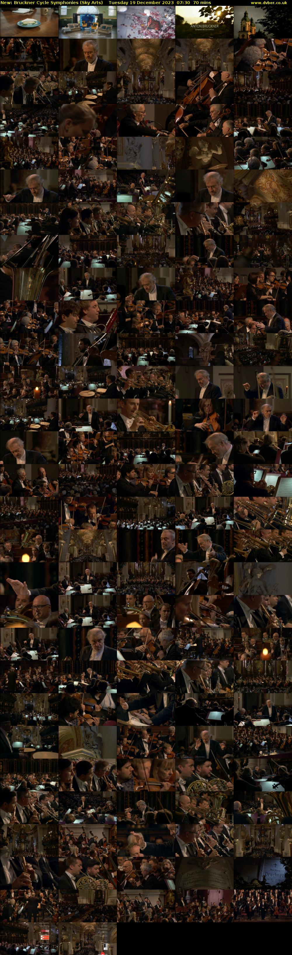 Bruckner Cycle Symphonies (Sky Arts) Tuesday 19 December 2023 07:30 - 08:40