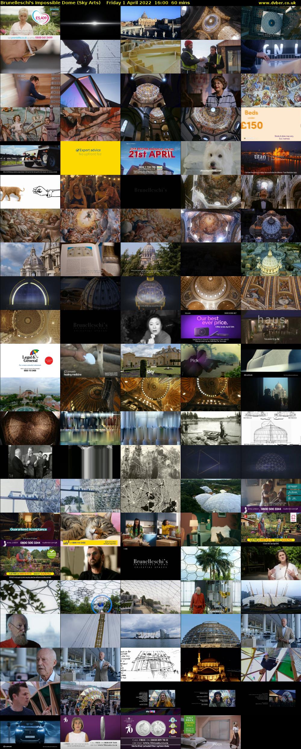 Brunelleschi's Impossible Dome (Sky Arts) Friday 1 April 2022 16:00 - 17:00