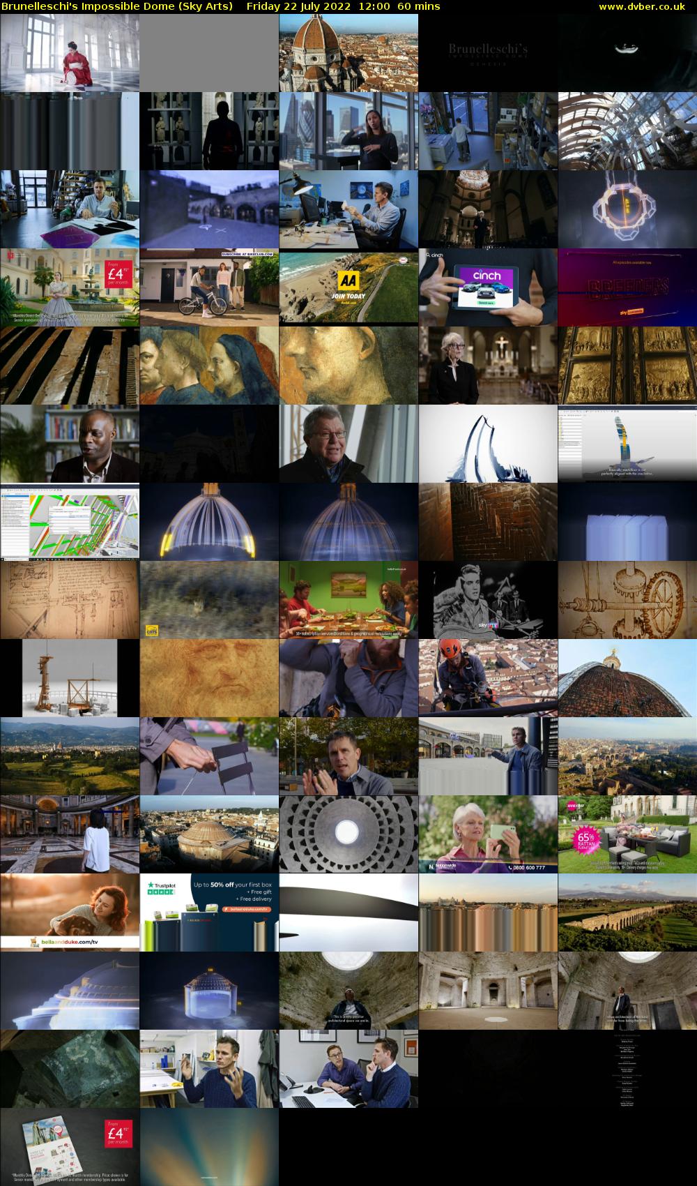Brunelleschi's Impossible Dome (Sky Arts) Friday 22 July 2022 12:00 - 13:00