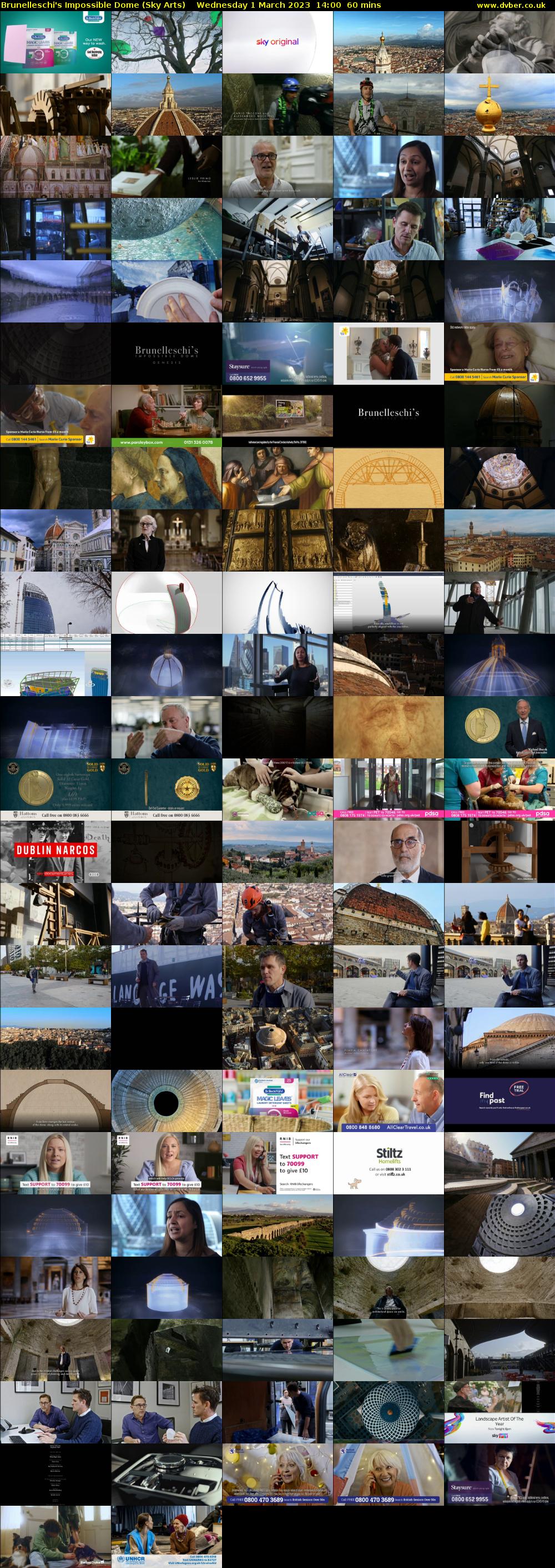 Brunelleschi's Impossible Dome (Sky Arts) Wednesday 1 March 2023 14:00 - 15:00