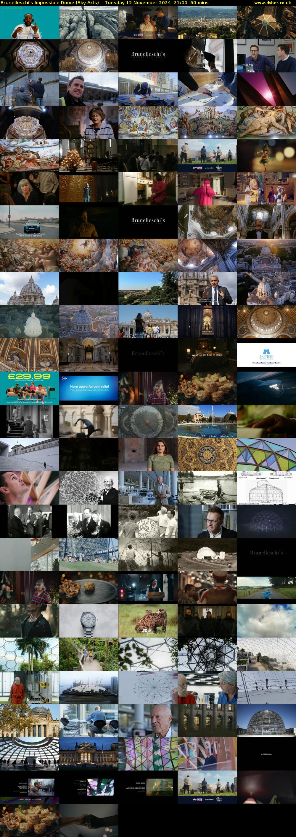Brunelleschi's Impossible Dome (Sky Arts) Tuesday 12 November 2024 21:00 - 22:00