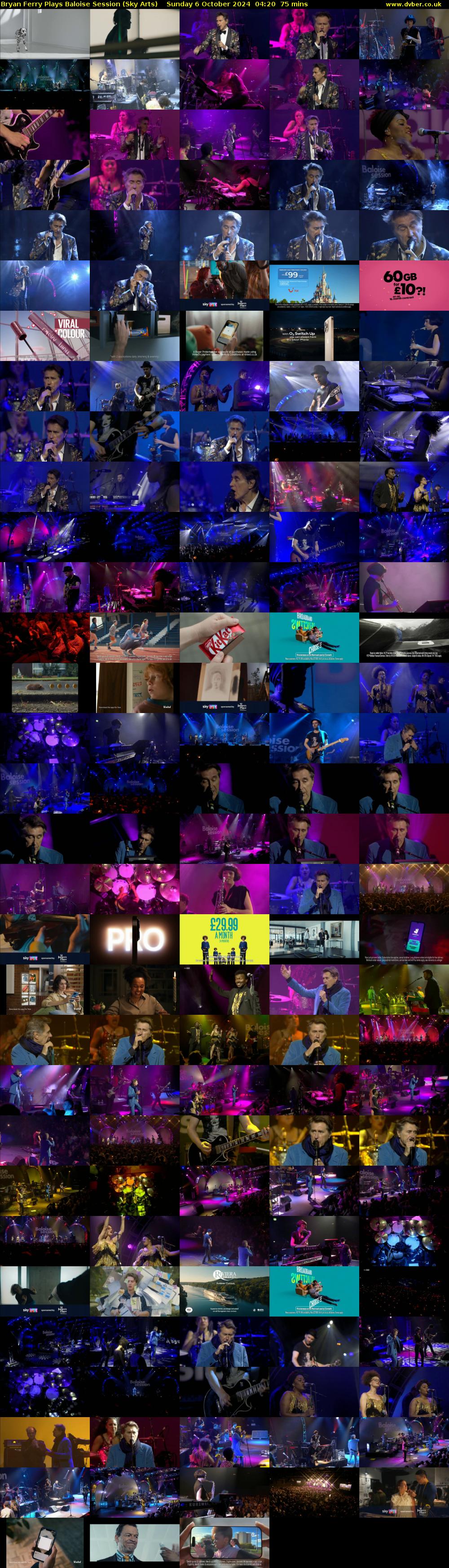 Bryan Ferry Plays Baloise Session (Sky Arts) Sunday 6 October 2024 04:20 - 05:35