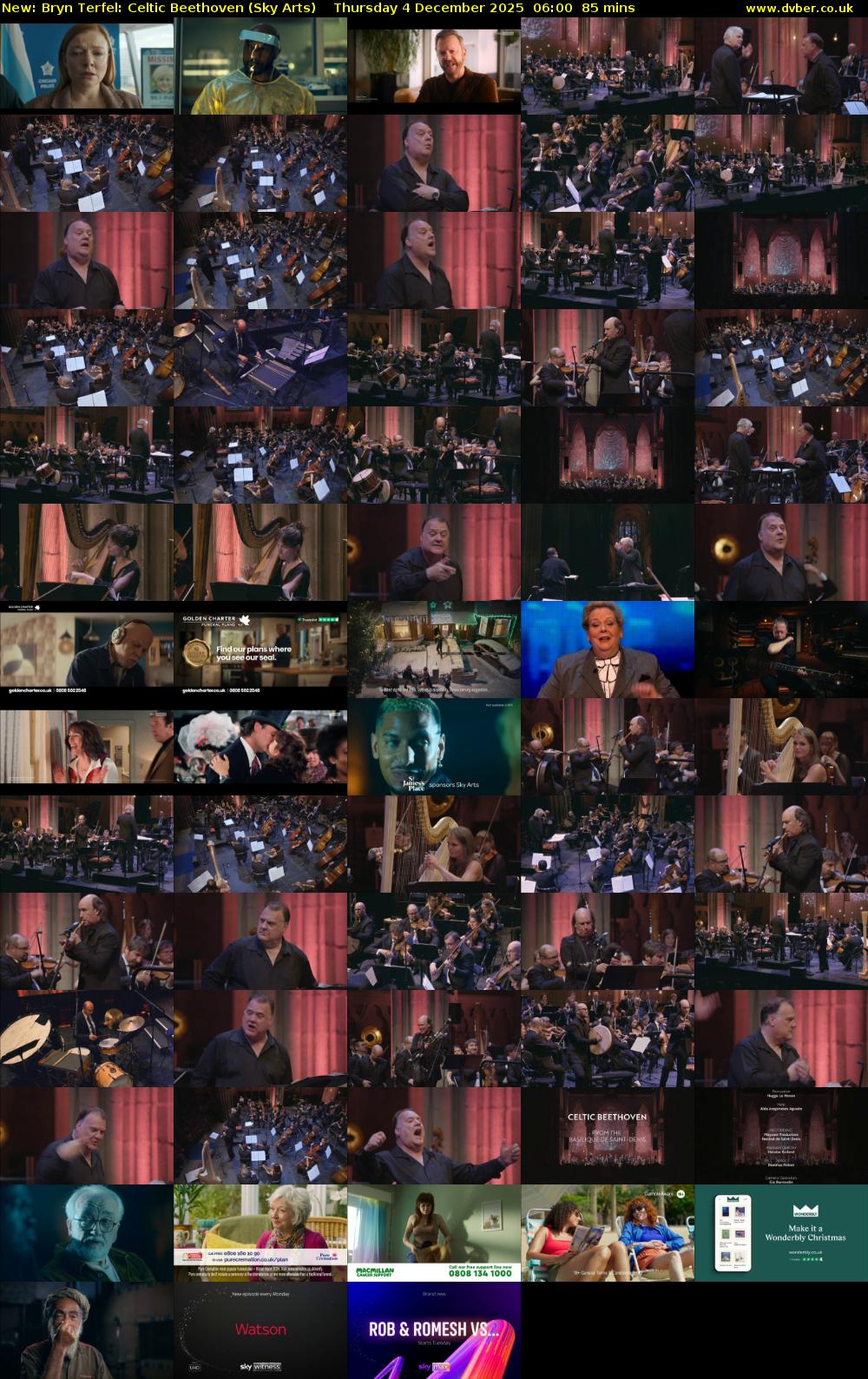 Bryn Terfel: Celtic Beethoven (Sky Arts) Thursday 4 December 2025 06:00 - 07:25
