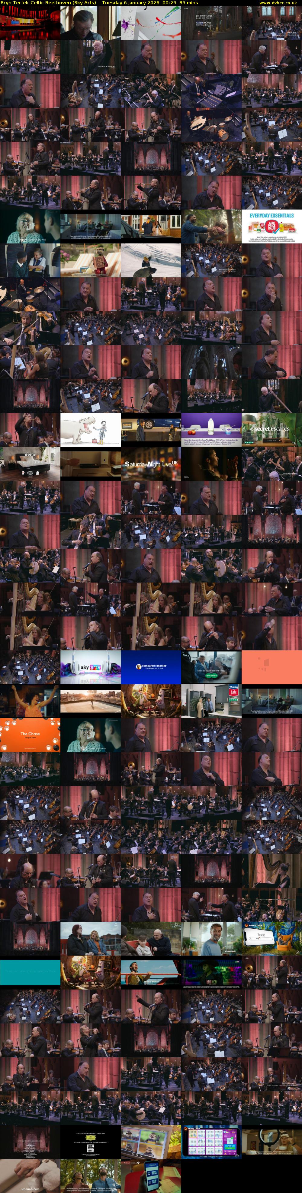 Bryn Terfel: Celtic Beethoven (Sky Arts) Tuesday 6 January 2026 00:25 - 01:50