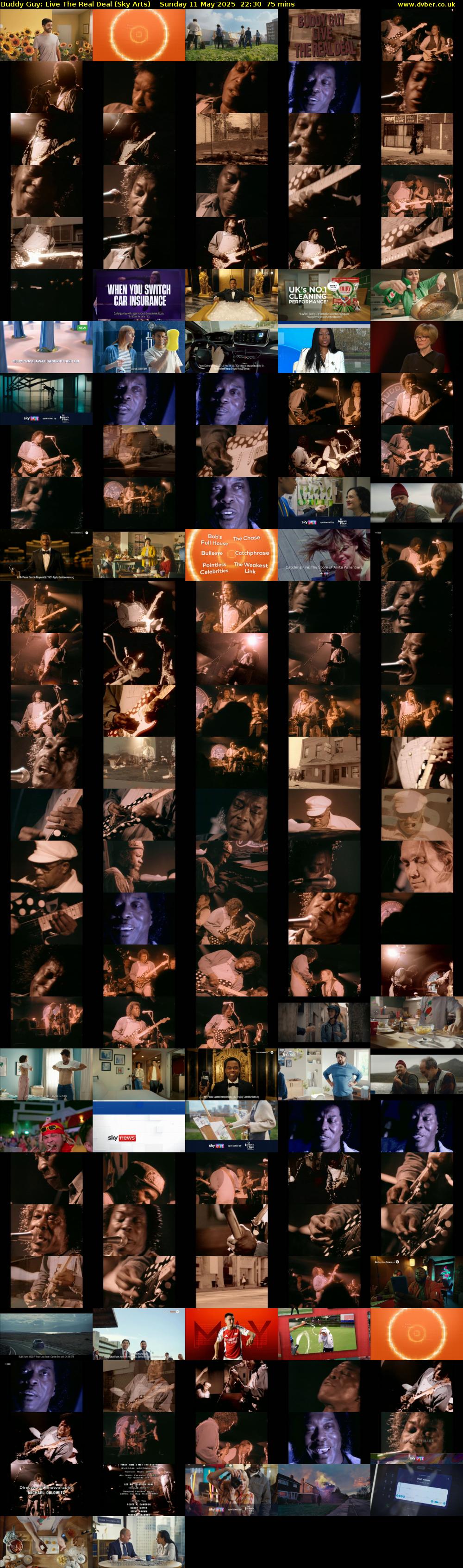 Buddy Guy: Live The Real Deal (Sky Arts) Sunday 11 May 2025 22:30 - 23:45