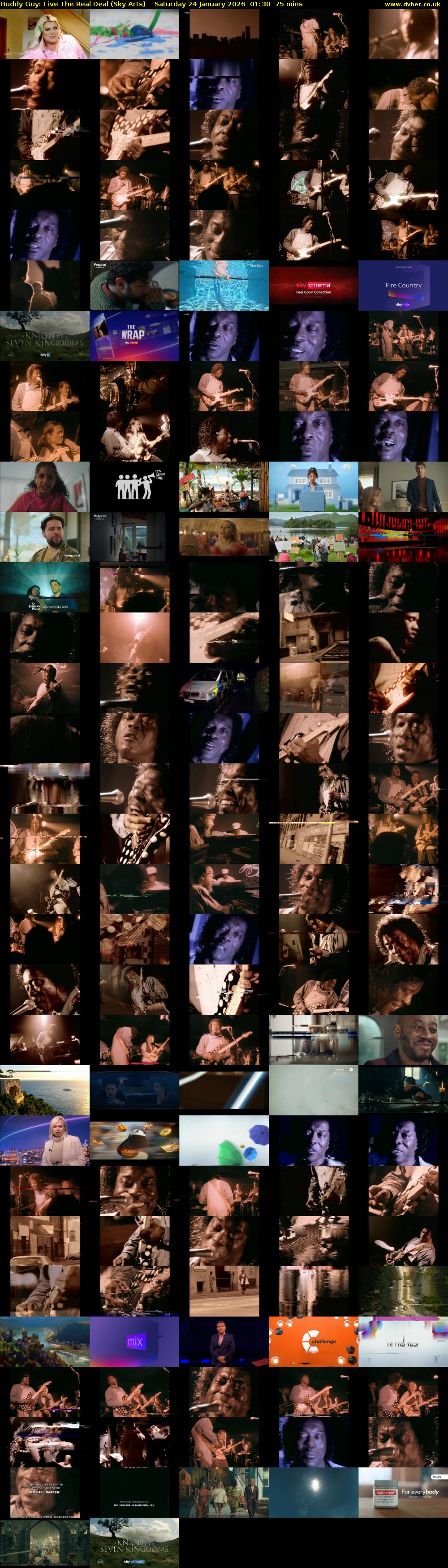Buddy Guy: Live The Real Deal (Sky Arts) Saturday 24 January 2026 01:30 - 02:45