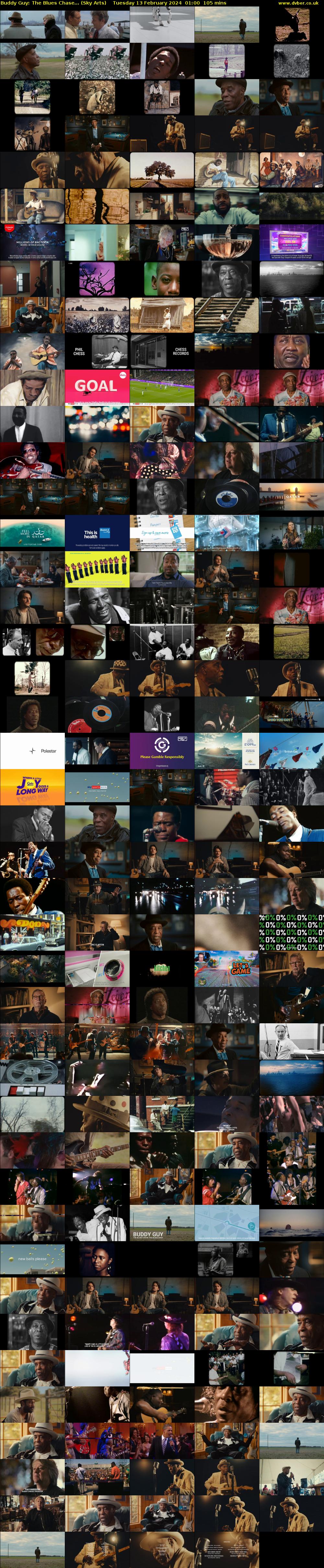 Buddy Guy: The Blues Chase... (Sky Arts) Tuesday 13 February 2024 01:00 - 02:45