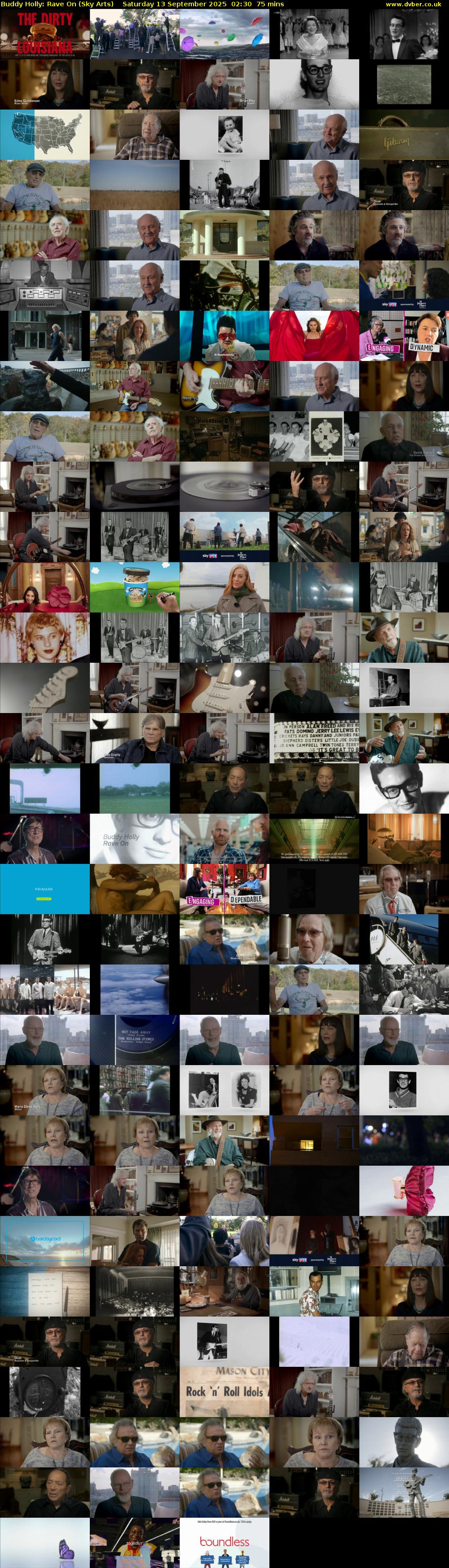 Buddy Holly: Rave On (Sky Arts) Saturday 13 September 2025 02:30 - 03:45