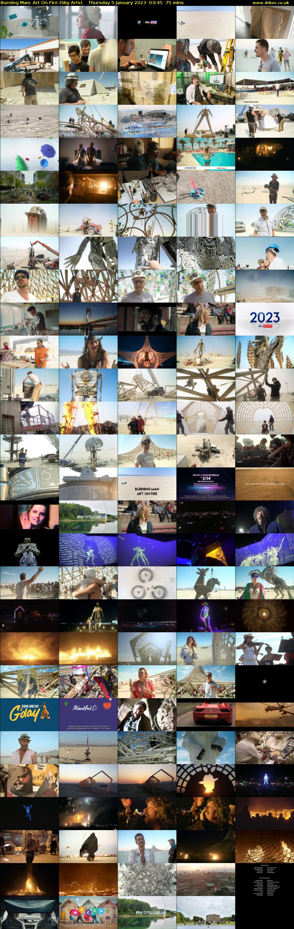 Burning Man: Art On Fire (Sky Arts) Thursday 5 January 2023 03:45 - 05:00