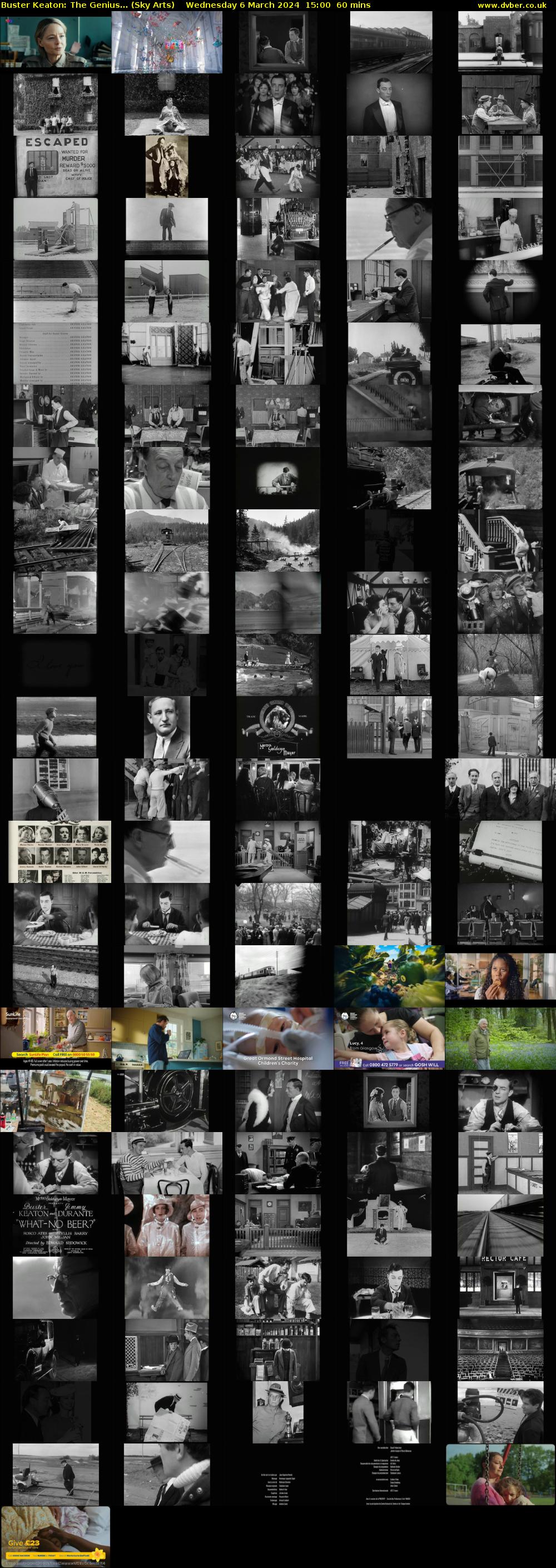 Buster Keaton: The Genius... (Sky Arts) Wednesday 6 March 2024 15:00 - 16:00