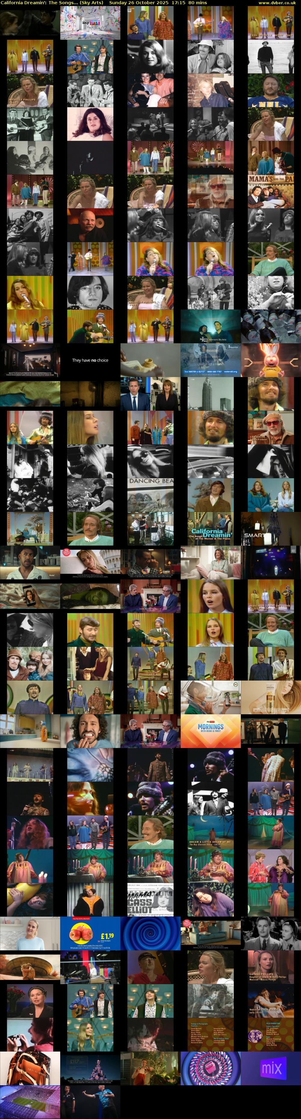 California Dreamin': The Songs... (Sky Arts) Sunday 26 October 2025 17:15 - 18:35