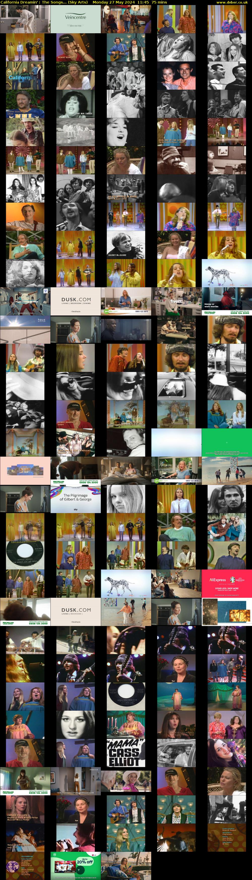 California Dreamin' : The Songs... (Sky Arts) Monday 27 May 2024 11:45 - 13:00