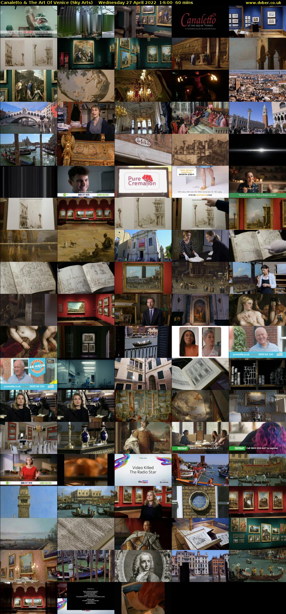 Canaletto & The Art Of Venice (Sky Arts) Wednesday 27 April 2022 14:00 - 15:00